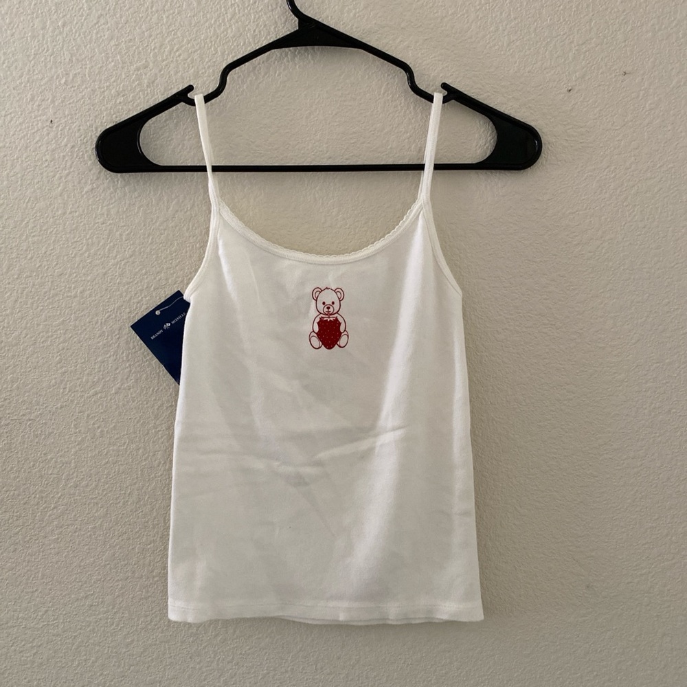 Brandy melville Skylar teddy bear tank